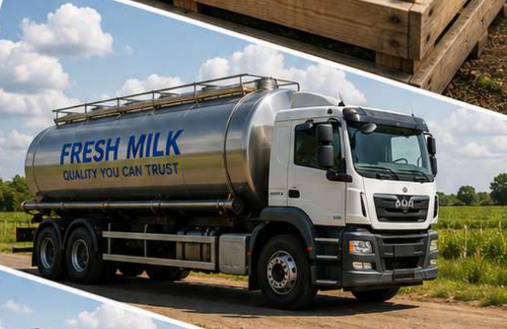 Rhylo milk tanker image from company profile PDF